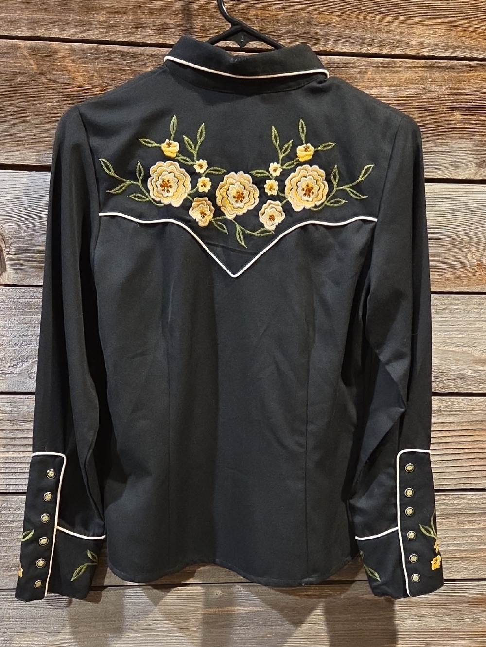 Scully Western Retro Vintage Style Embroidered Cowgirl Shirt Size XS - Picture 3 of 12